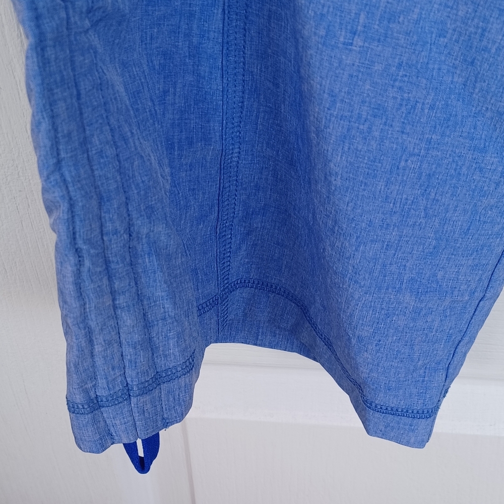 ATHLETA ALLEGRO CAPRI PANTS W/CINCHABLE LEGS SIZE 8 STYLE #405068 HEATHER BLUE - Picture 4 of 16